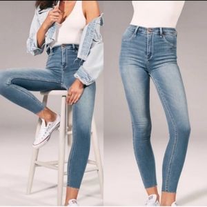 SOLD Abercrombie & Fitch high waisted skinny jeans 00R